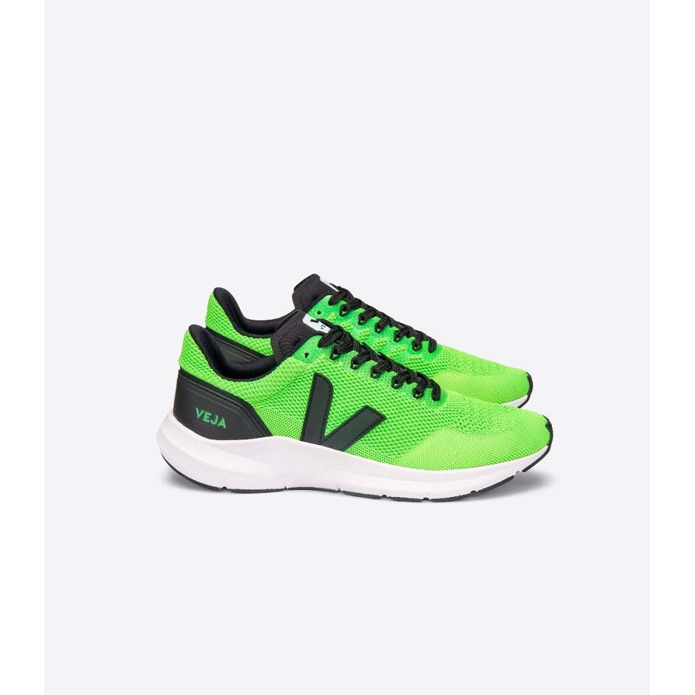 Women\'s Veja MARLIN V-KNIT Running Shoes Green | SG 375WNB